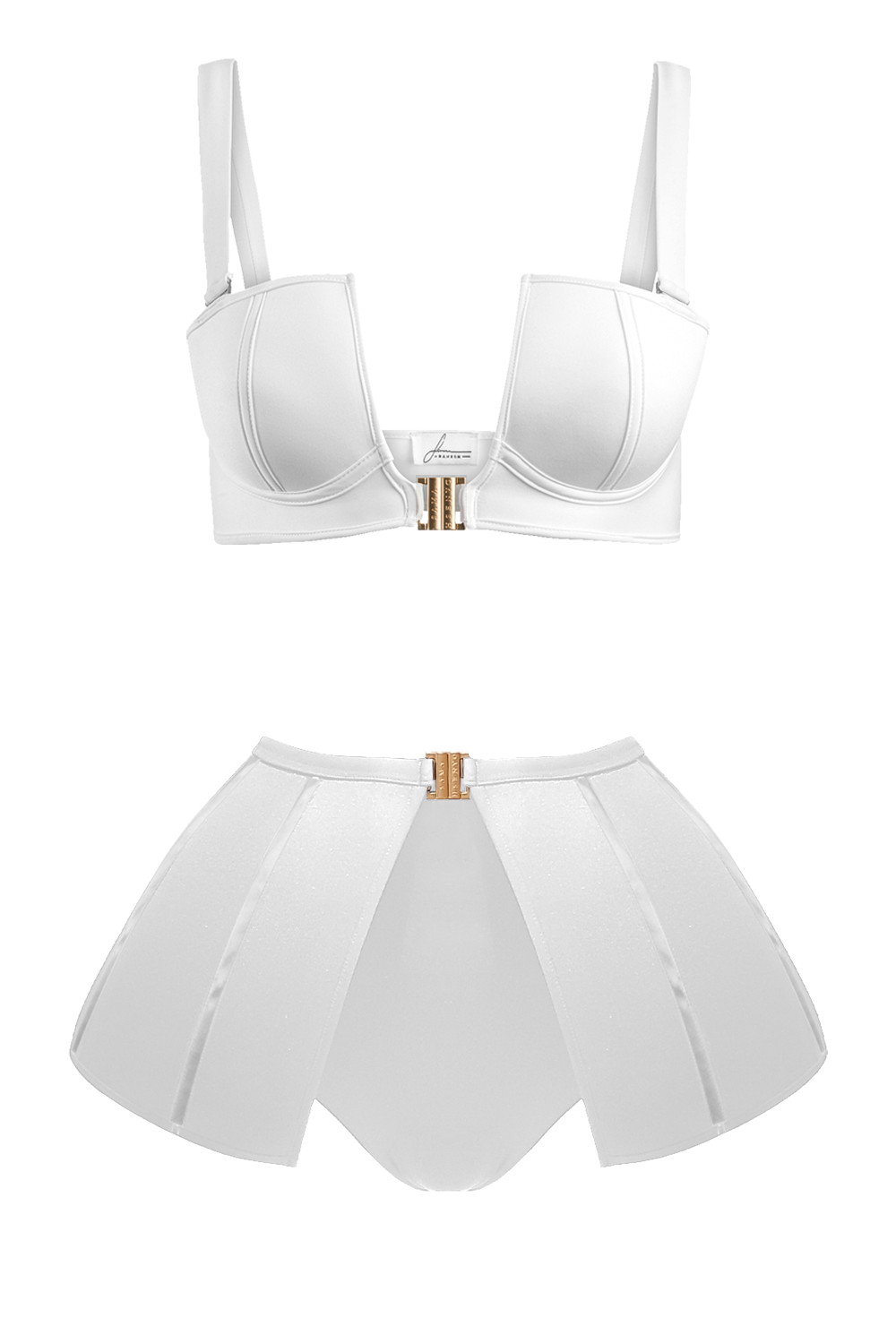 Galinhas White With Shine Bikini Set.