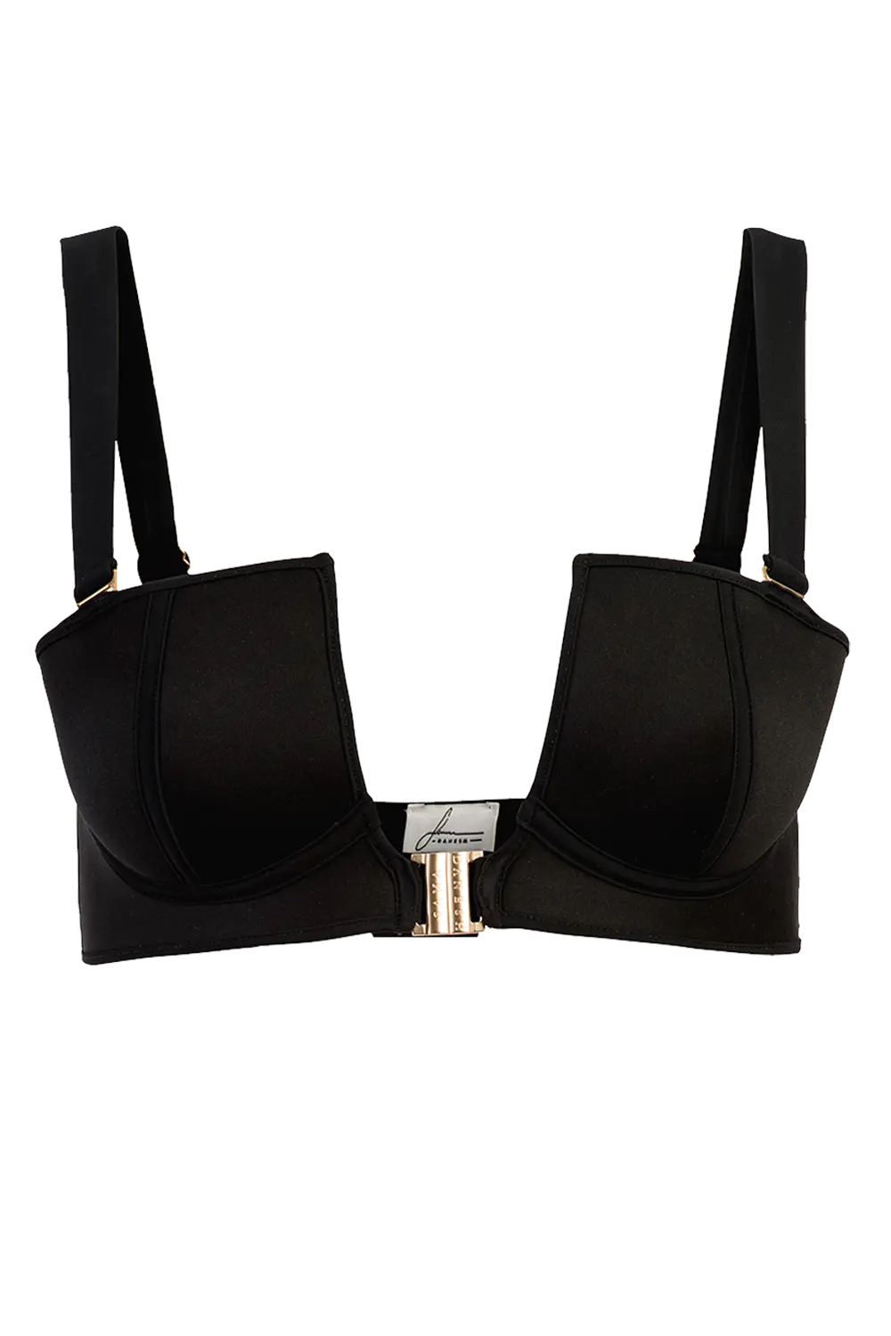 The Three-Piece Peplum Bikini Set | High-Waisted Bottoms – Black