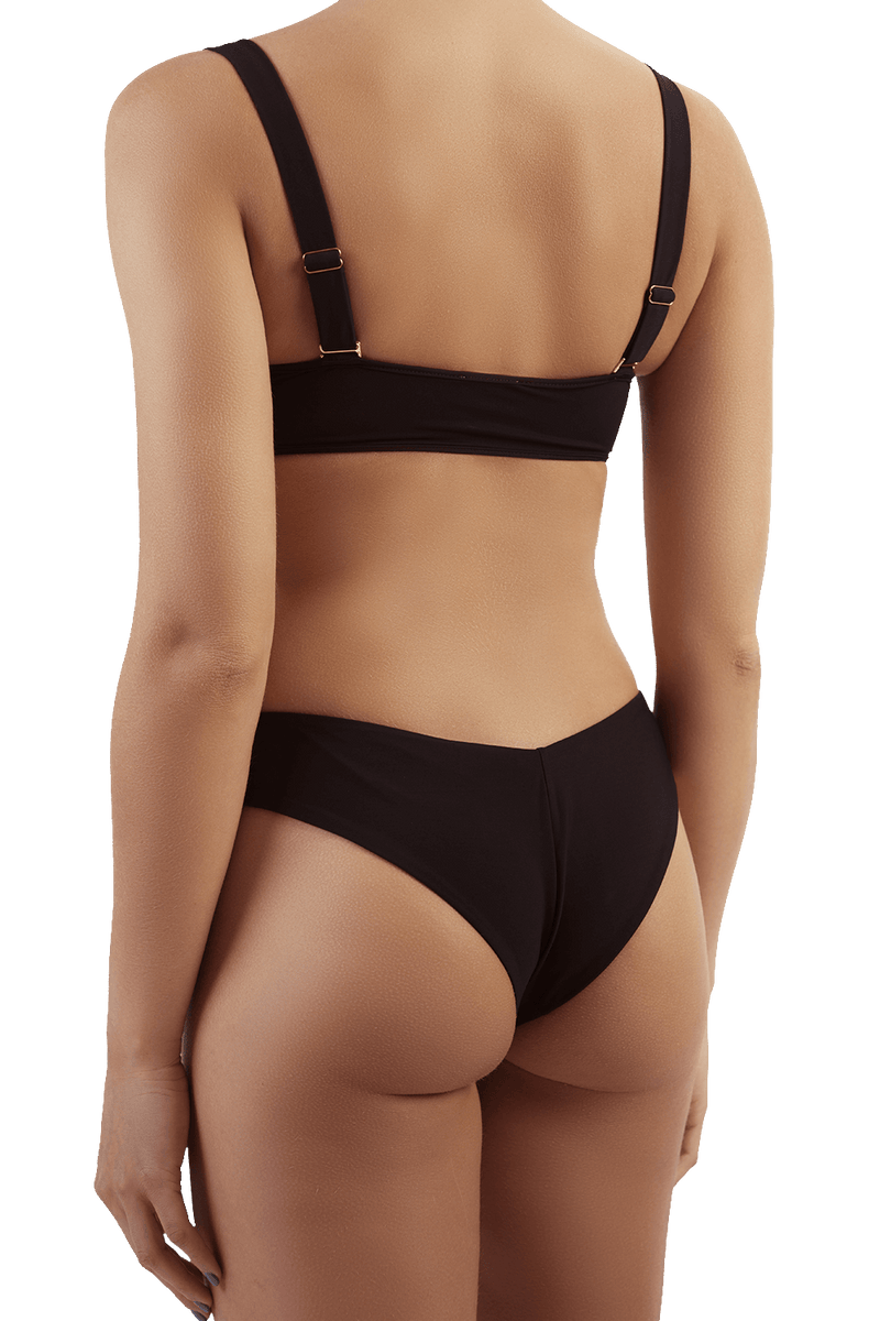 Allure black bikini top