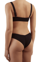 Allure black bikini top