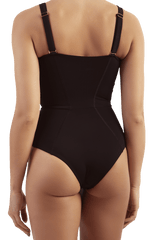 Victory black one piece shaping swimsuit-back