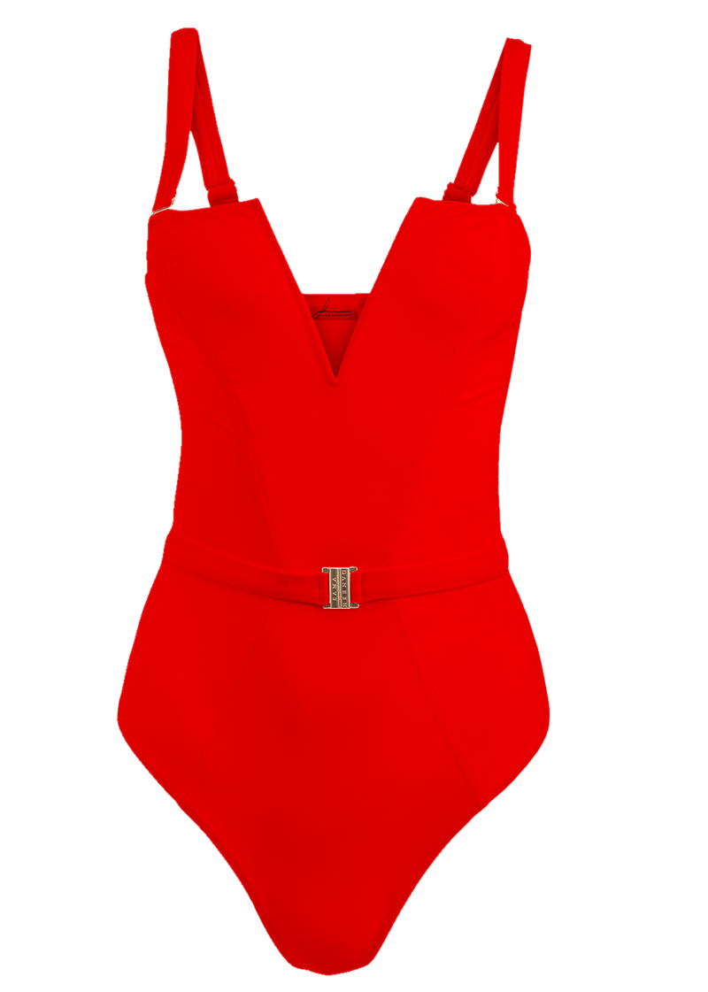 The Victory Swimsuit | Scarlet Flame