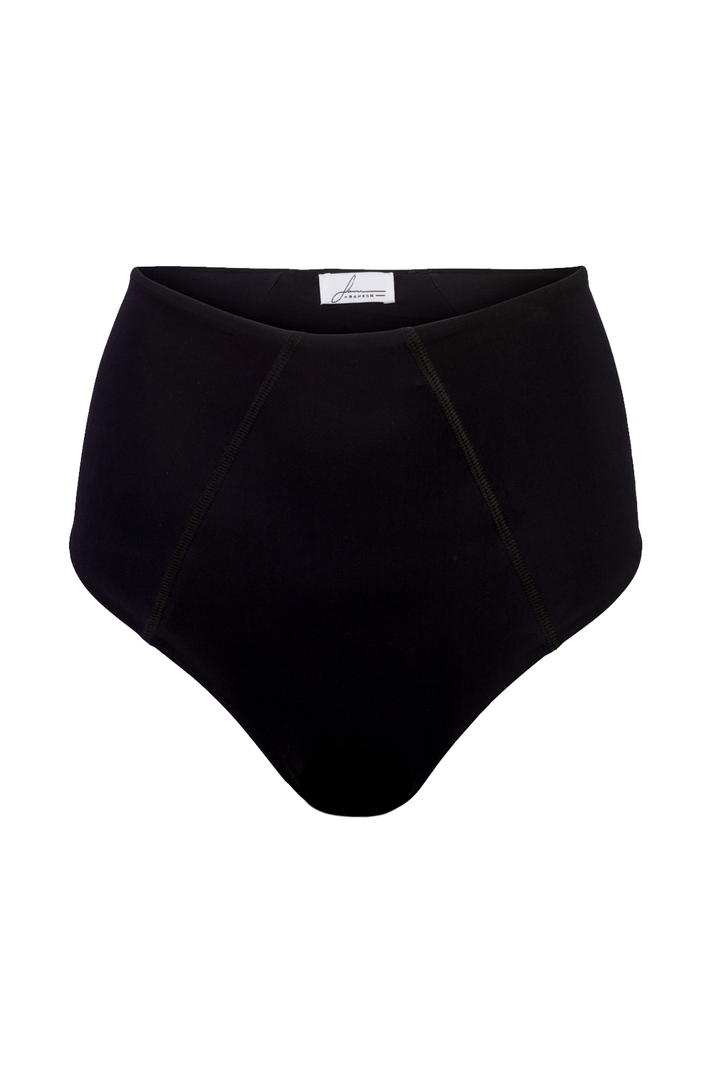 Allure black high waist bikini bottoms