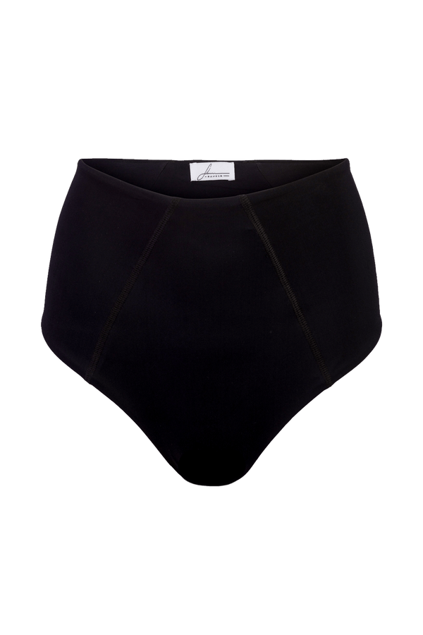 Allure black high waist bikini bottoms