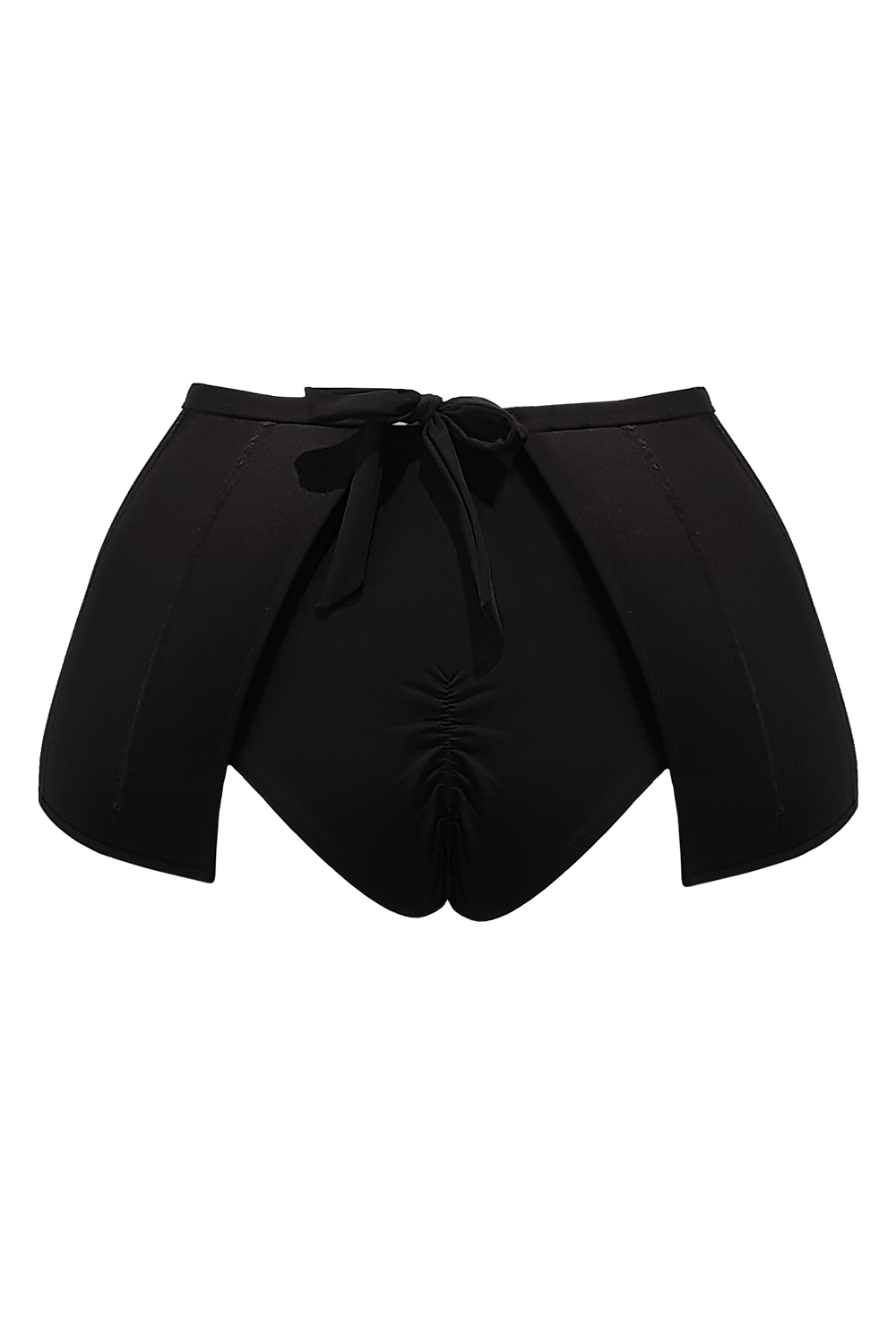 The black peplum cover up-back