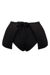 The black peplum cover up-back