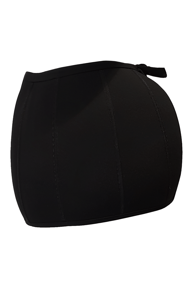 The black peplum cover up-side
