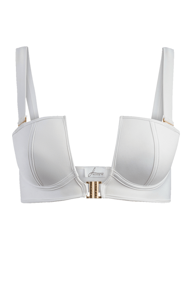 Allure white bikini top