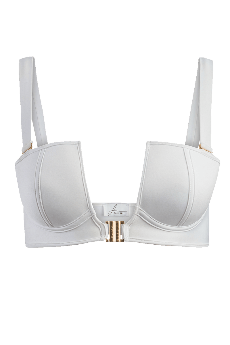 Allure white bikini top